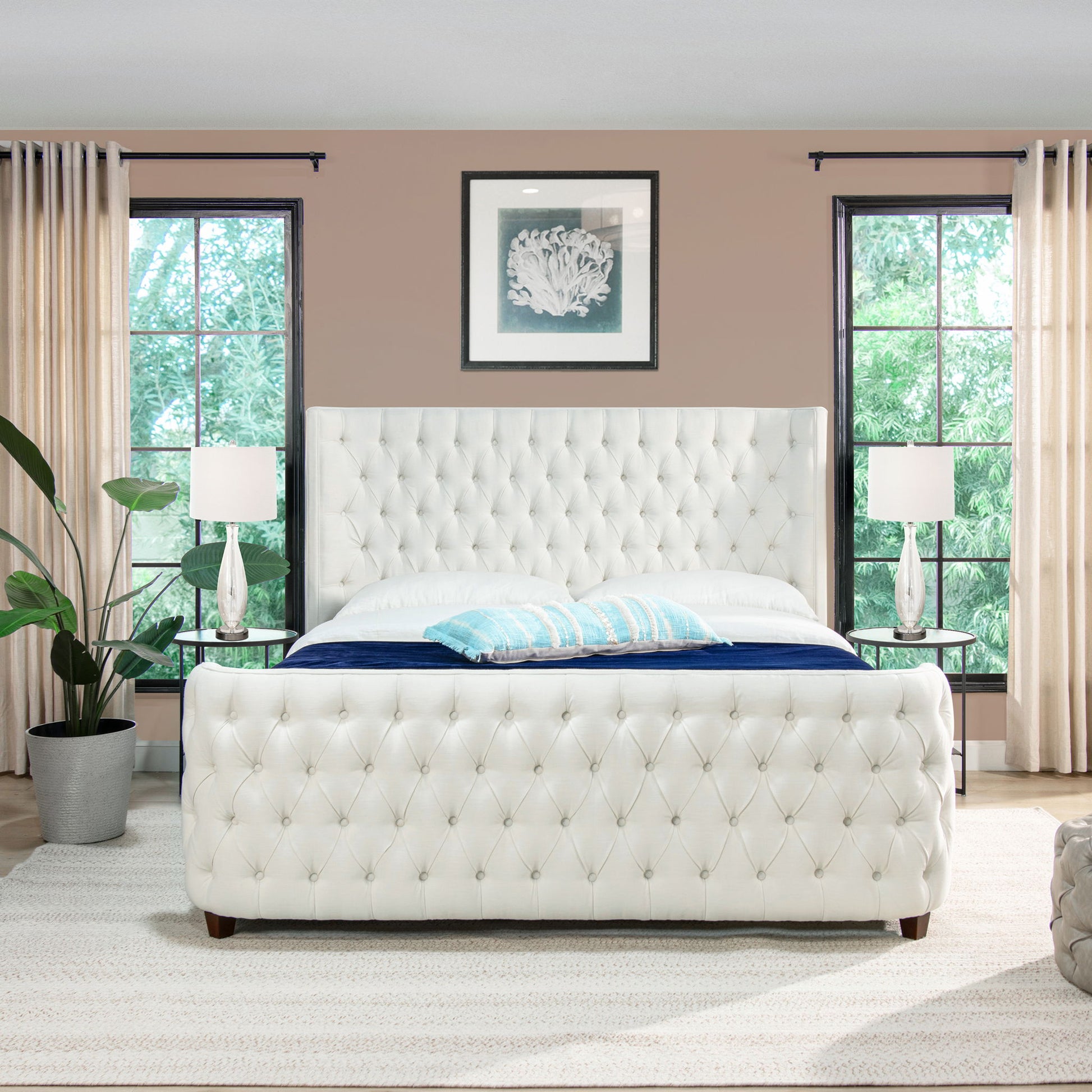 Brooklyn - Tufted Panel Bed Headboard And Footboard Set - The Sleep Loft - Online Mattress Showroom NYC