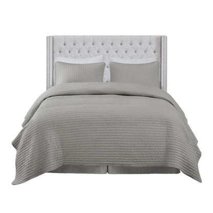 Transitional Upholstery Headboard With Tufted Buttons And Nailhead Trim - The Sleep Loft - Online Mattress Showroom NYC
