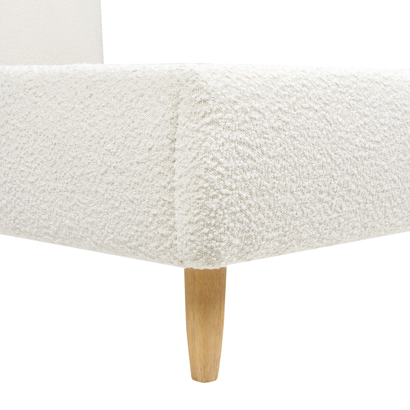 Roman - Curved Headboard Upholstered Platform Bed - The Sleep Loft - Online Mattress Showroom NYC