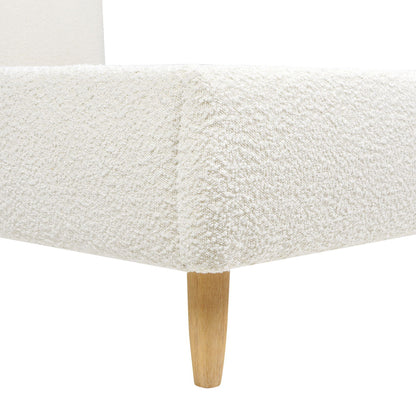 Roman - Curved Headboard Upholstered Platform Bed - The Sleep Loft - Online Mattress Showroom NYC