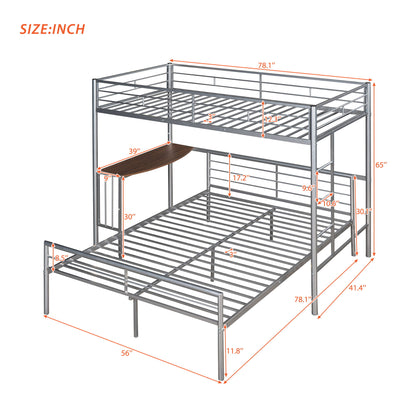 Bunk Bed With Desk, Ladder And Quality Slats For Bedroom - The Sleep Loft - Online Mattress Showroom NYC