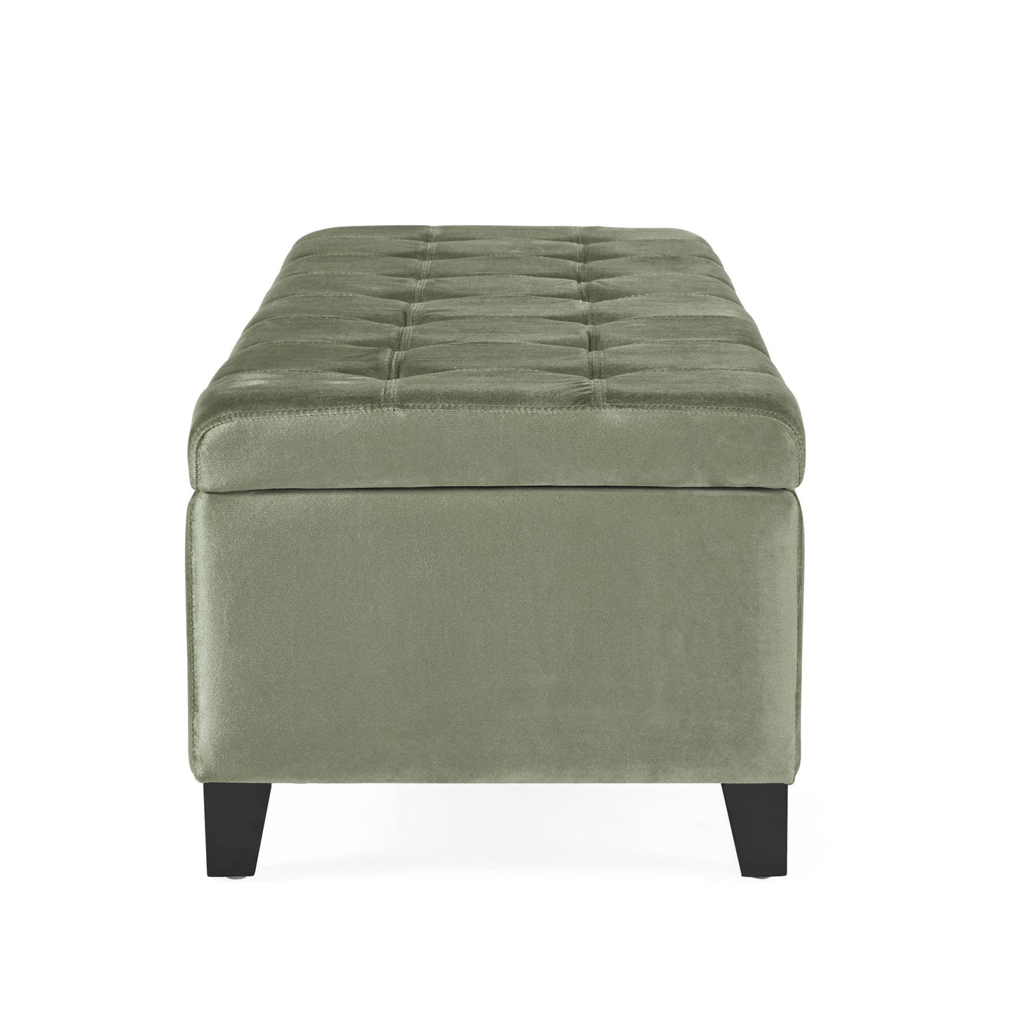 Wendover - Elegant Tufted Storage Bench With Lift-Up Top And Birch Wood Legs - The Sleep Loft - Online Mattress Showroom NYC