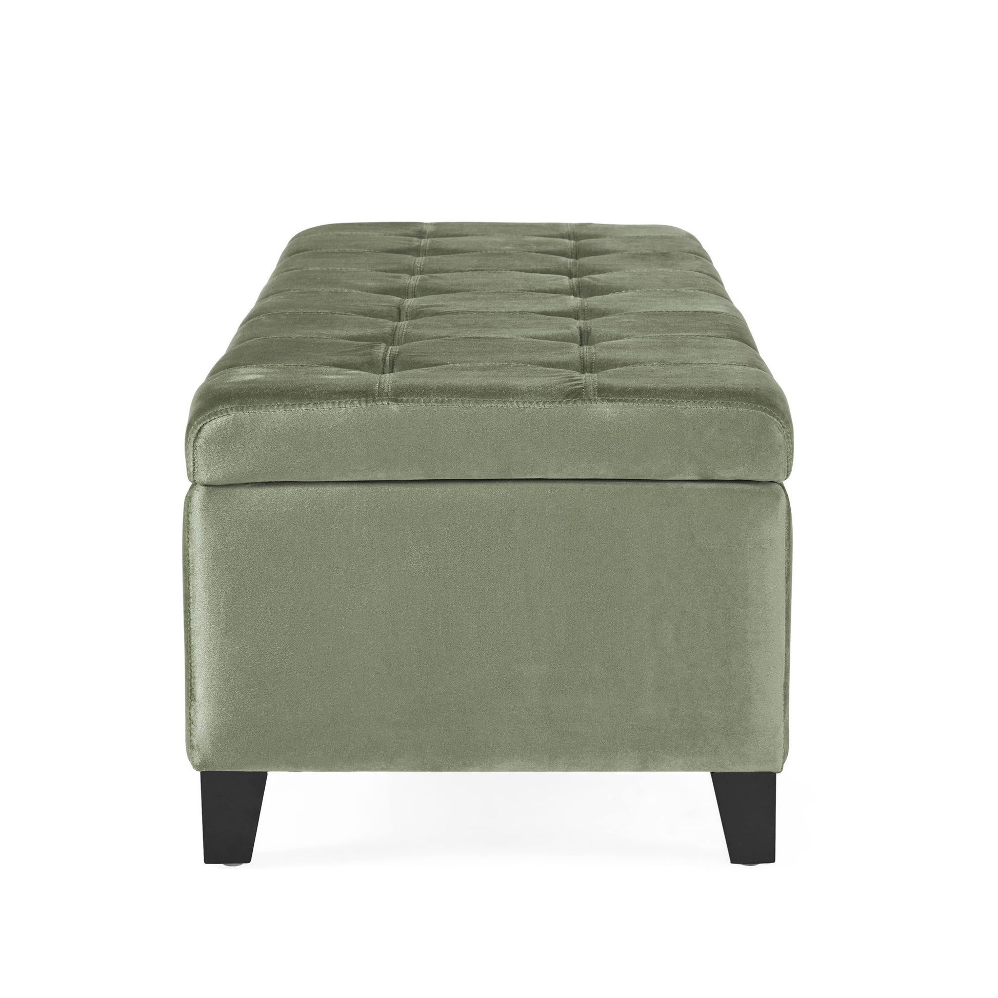 Wendover - Elegant Tufted Storage Bench With Lift-Up Top And Birch Wood Legs - The Sleep Loft - Online Mattress Showroom NYC