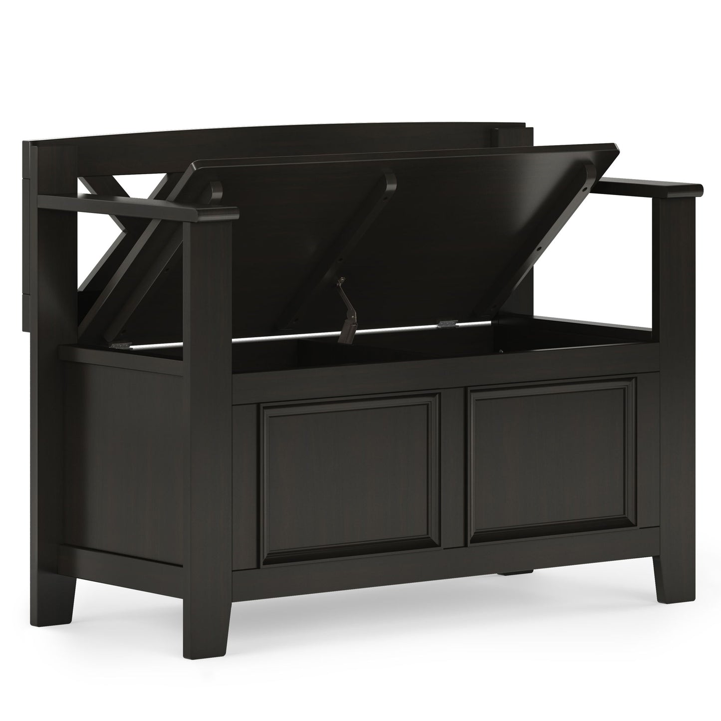 Amherst - Small Transitional Entryway Storage Bench - The Sleep Loft - Online Mattress Showroom NYC