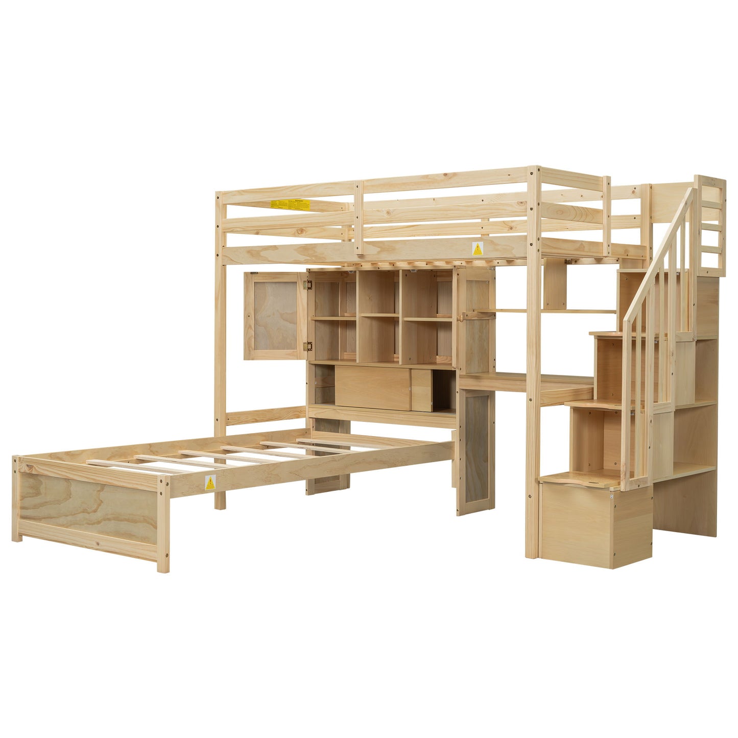 Loft Bed With Built In Desk And Staircase - The Sleep Loft - Online Mattress Showroom NYC