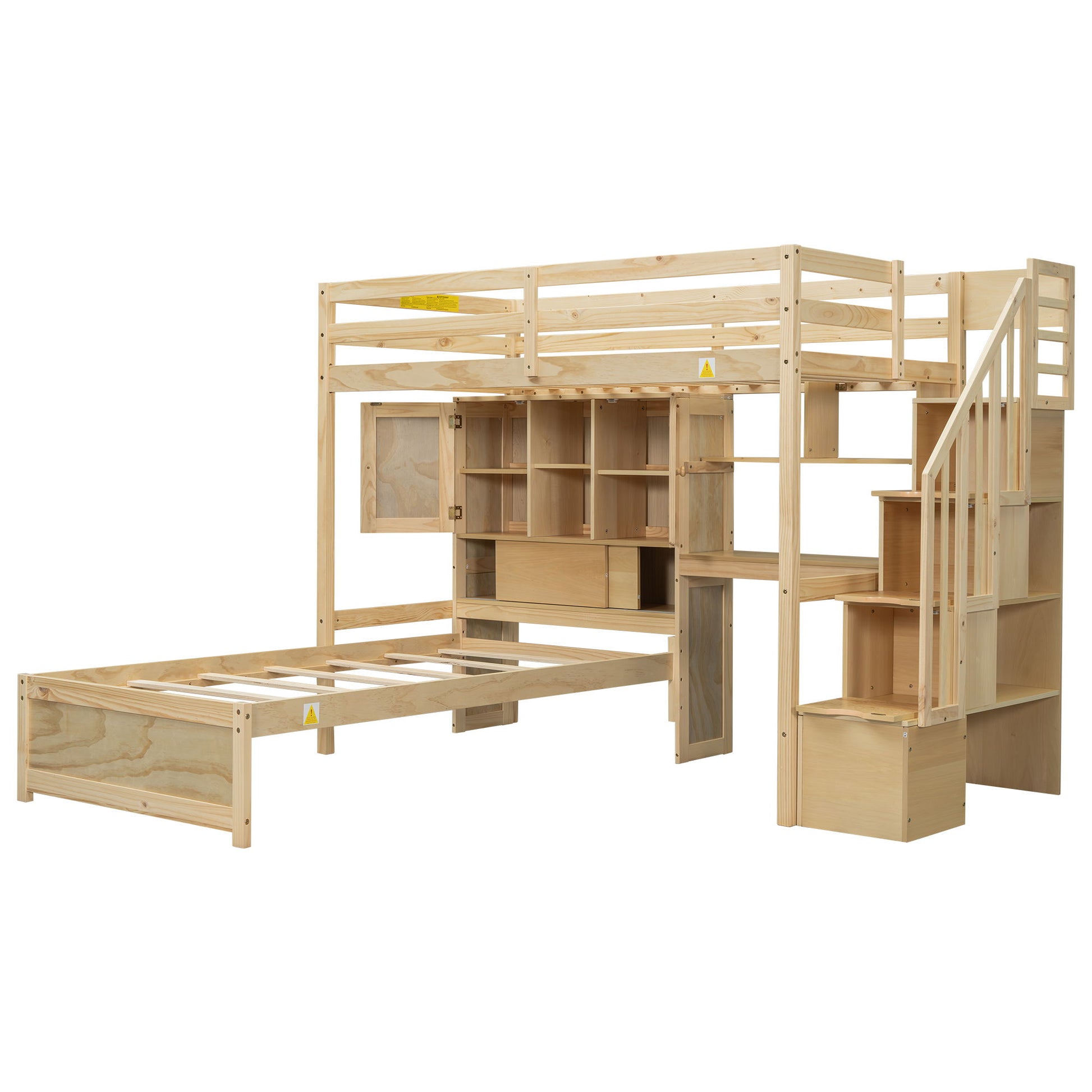 Loft Bed With Built In Desk And Staircase - The Sleep Loft - Online Mattress Showroom NYC