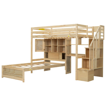 Loft Bed With Built In Desk And Staircase - The Sleep Loft - Online Mattress Showroom NYC