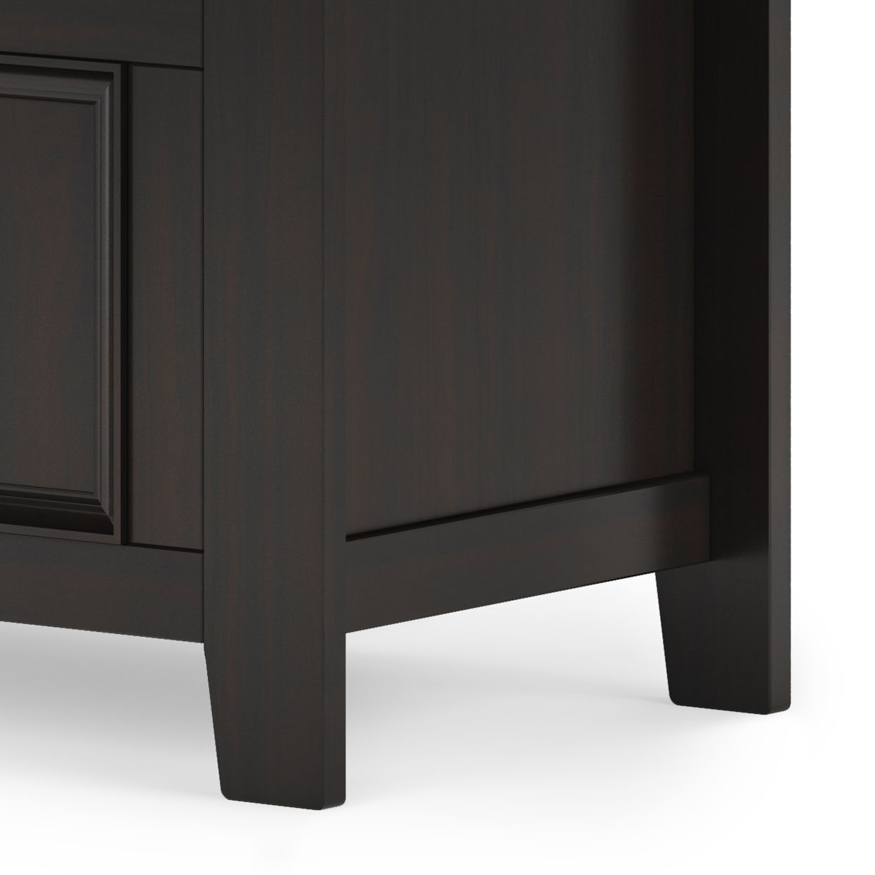 Amherst - Small Transitional Entryway Storage Bench - The Sleep Loft - Online Mattress Showroom NYC