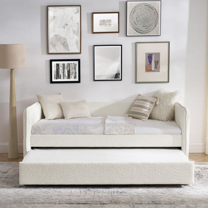 Upholstered Daybed With Pop Up Trundle - The Sleep Loft - Online Mattress Showroom NYC