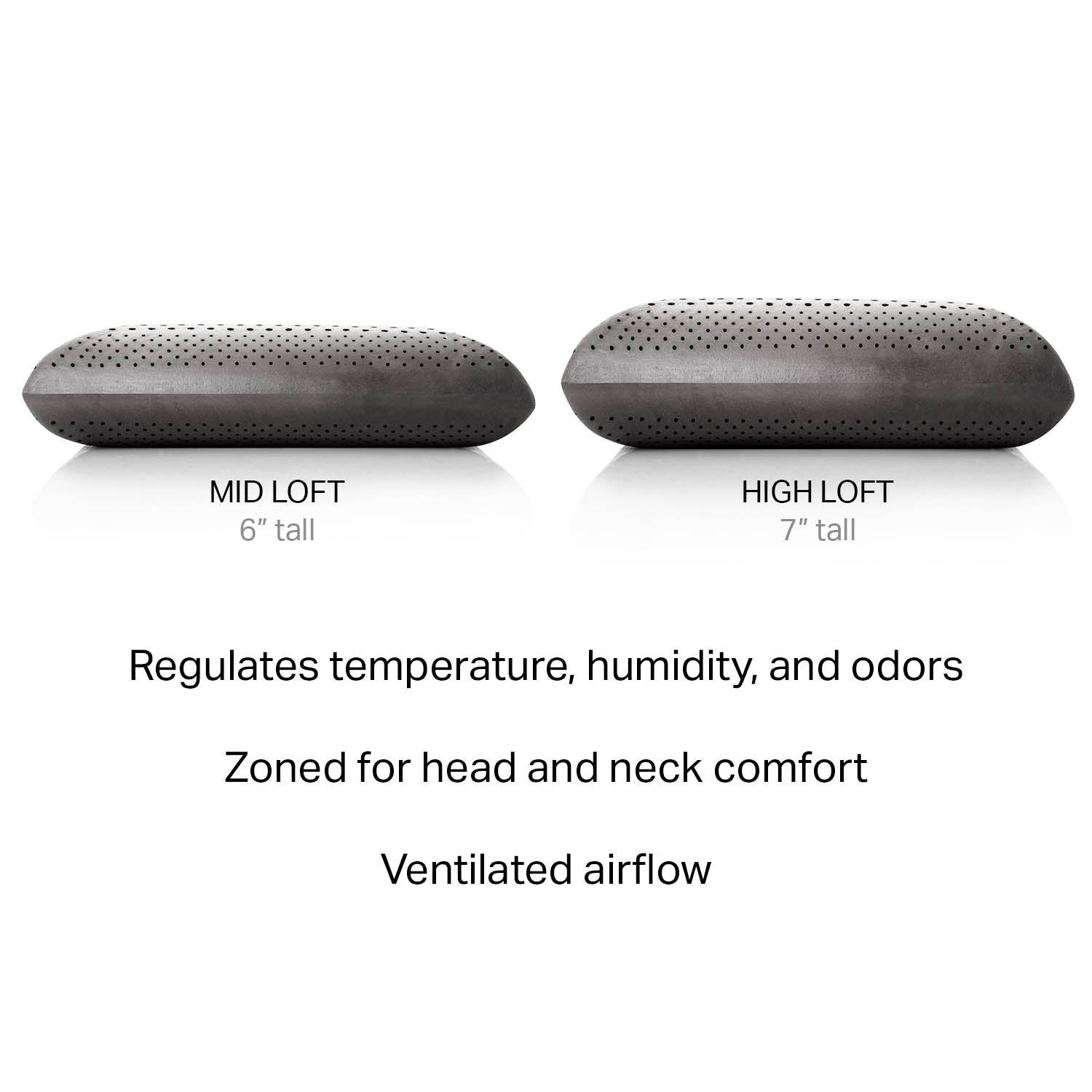 Zoned Dough + Bamboo Charcoal - Pillow - The Sleep Loft - Online Mattress Showroom NYC