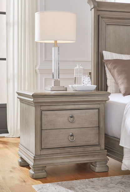 Lexorne - Three Drawer Night Stand - Gray - The Sleep Loft - Online Mattress Showroom NYC
