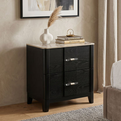 Opel - Nightstand - Black - The Sleep Loft - Online Mattress Showroom NYC