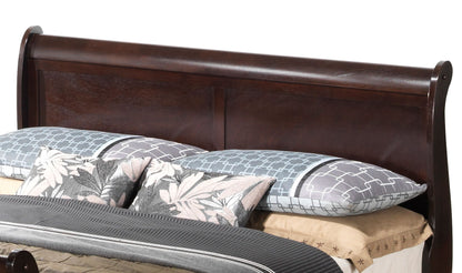 Louis Phillipe - Panel Sleigh Bed