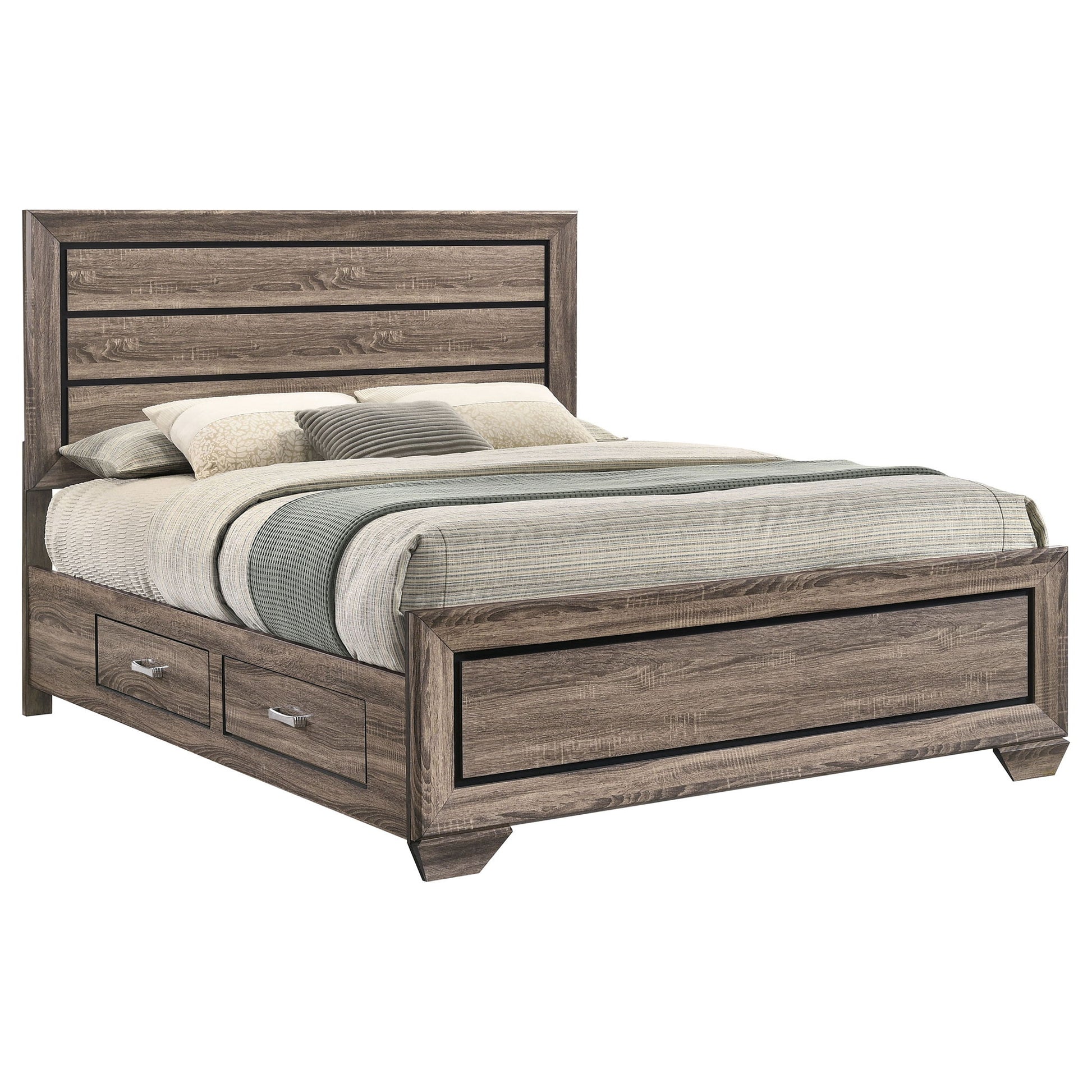 Queen Storage Bed With Underbed Drawers - Brown - The Sleep Loft - Online Mattress Showroom NYC