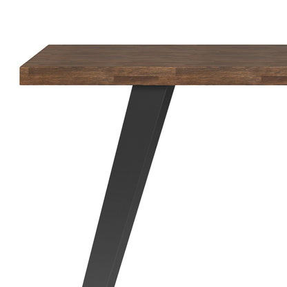 Lowry - Flat Top Desk - Rustic Natural Aged Brown - The Sleep Loft - Online Mattress Showroom NYC