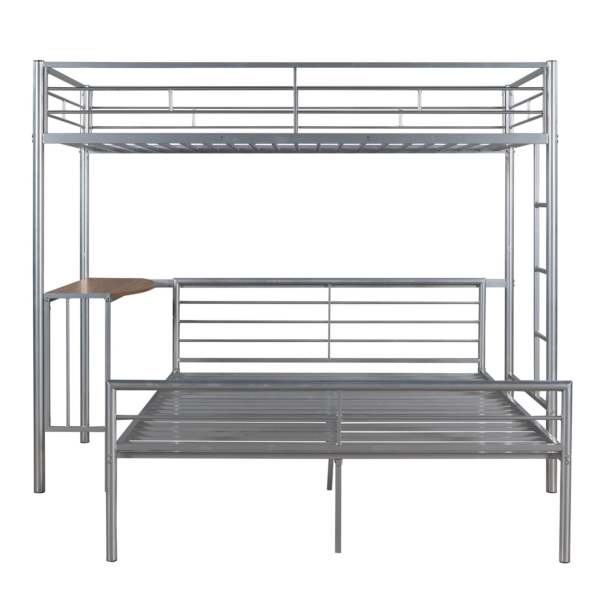 Bunk Bed With Desk, Ladder And Quality Slats For Bedroom - The Sleep Loft - Online Mattress Showroom NYC