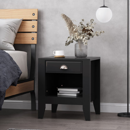 Cleary - Contemporary Nightstand With Drawer - The Sleep Loft - Online Mattress Showroom NYC