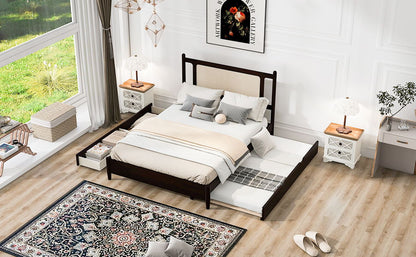 Platform Bed With 2 Big Drawers & Trundle - The Sleep Loft - Online Mattress Showroom NYC