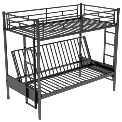 Twin Over Full Bunk Bed, Multifunction - Black - The Sleep Loft - Online Mattress Showroom NYC