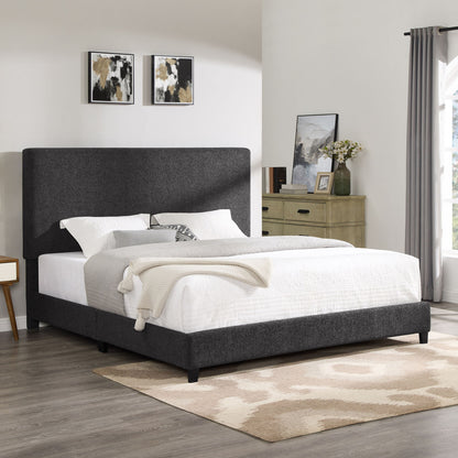 Boucle Upholstered Platform Bed - The Sleep Loft - Online Mattress Showroom NYC