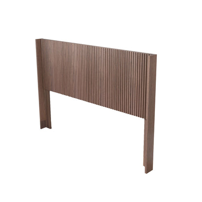 Queen Headboard Only, Fluted Panel Design - Walnut - The Sleep Loft - Online Mattress Showroom NYC
