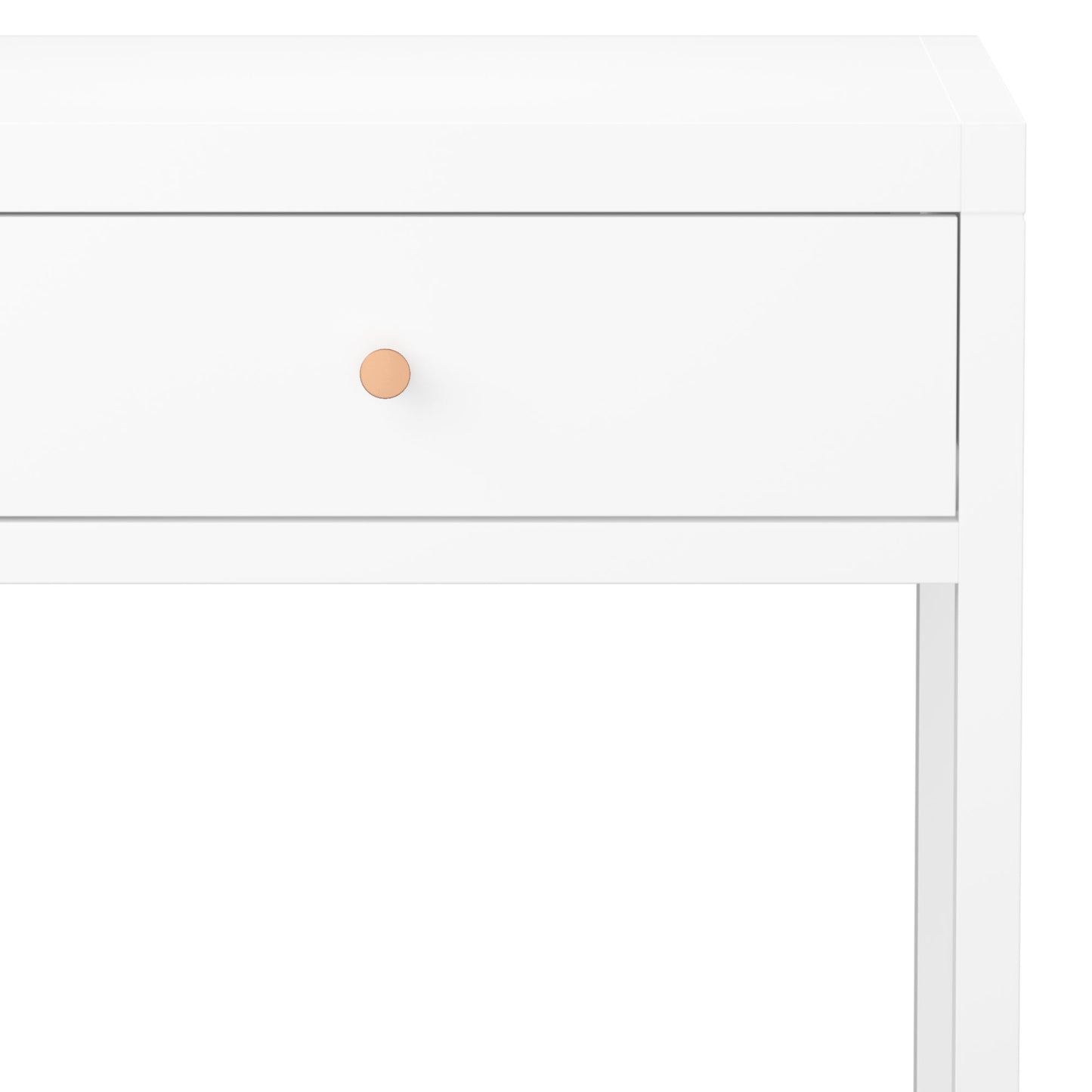 Nightstand With Drawer, Minimalist Bedside Table, Compact End Table For Bedroom - White - The Sleep Loft - Online Mattress Showroom NYC