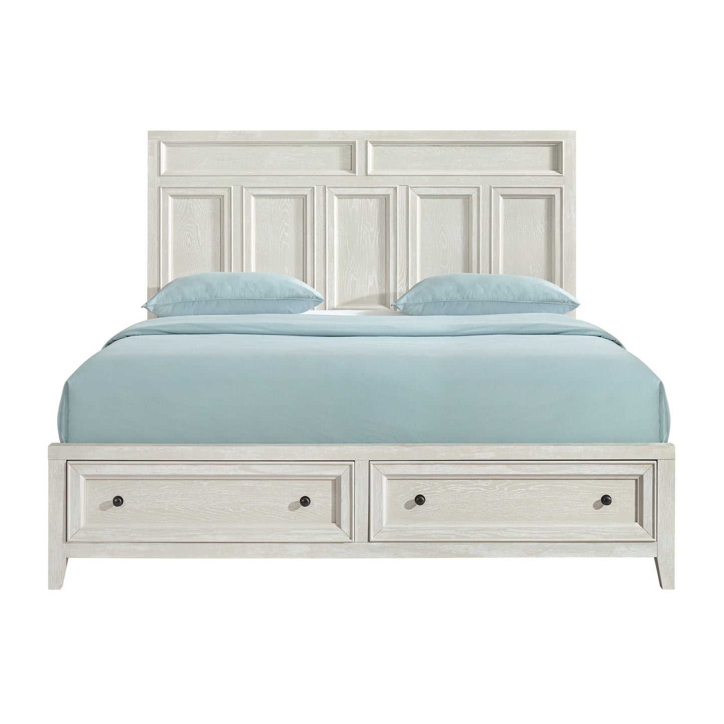 Storage Bed With Panel Headboard And Spacious Footboard Drawers - The Sleep Loft - Online Mattress Showroom NYC