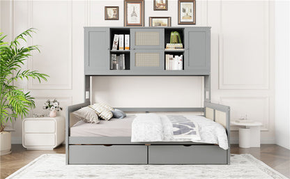 Daybed And All In One Cabinet And Shelf - The Sleep Loft - Online Mattress Showroom NYC