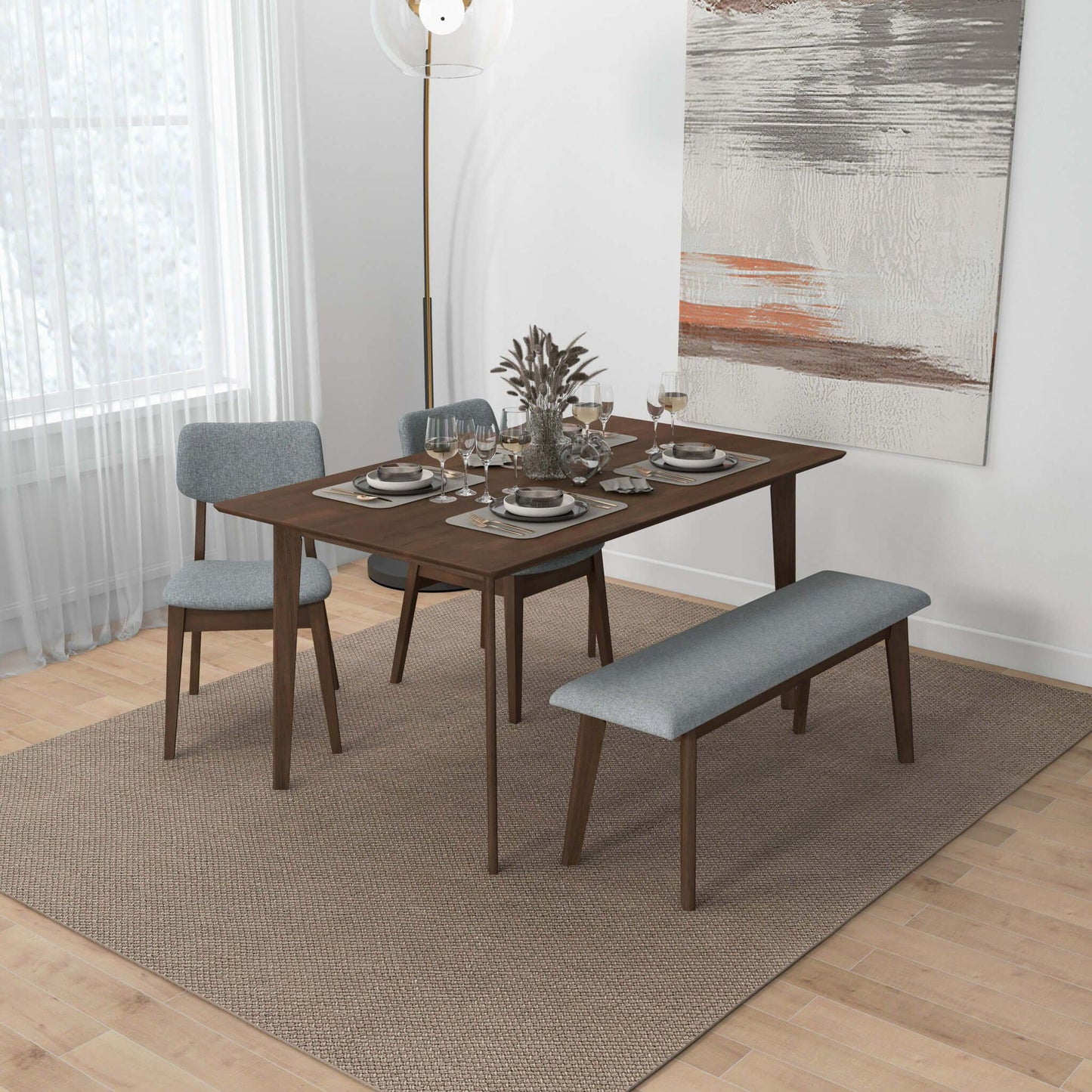 Carlos - Upholstered Bench - The Sleep Loft - Online Mattress Showroom NYC