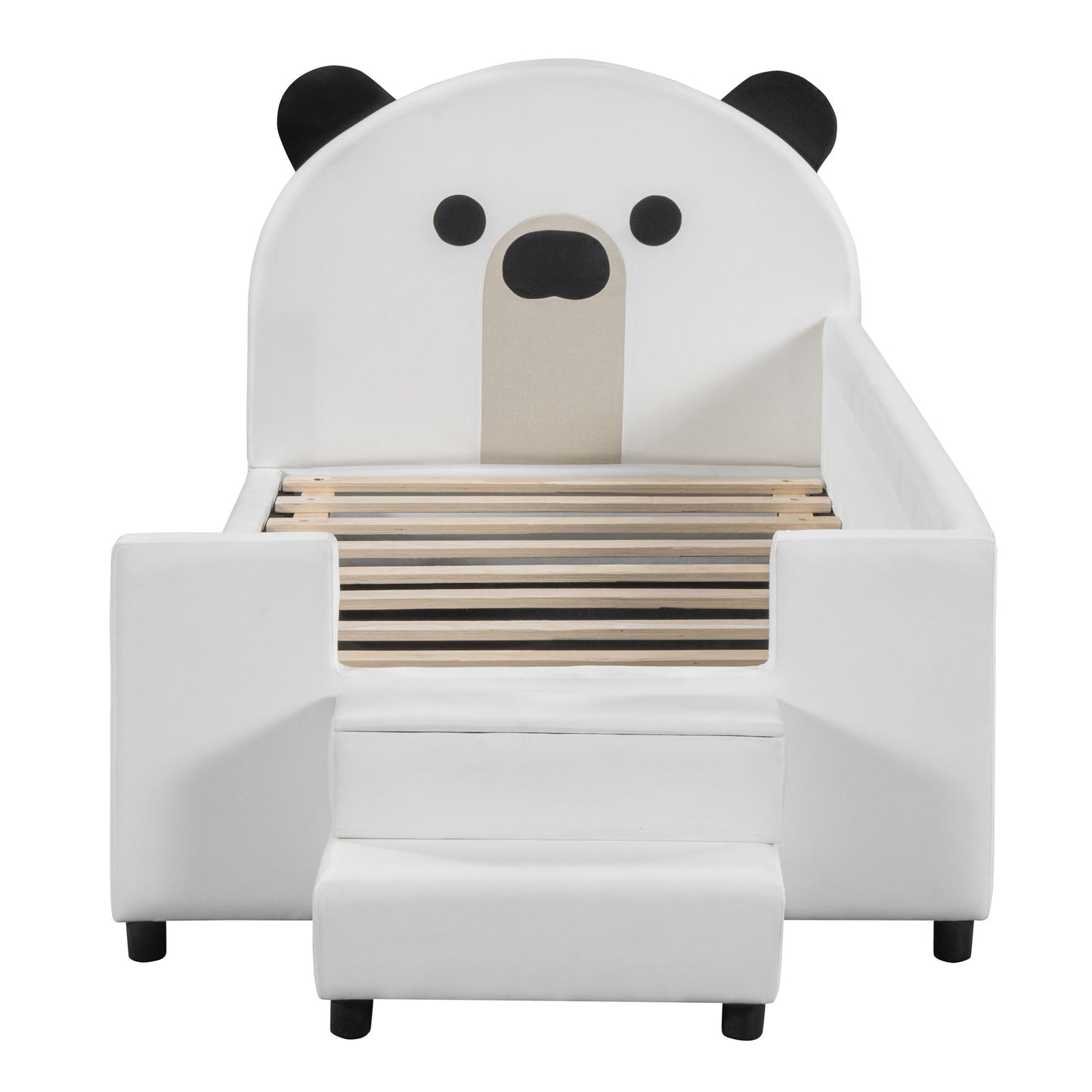 Upholstered Daybed With Bear Shaped Headboard, Hydraulic System And Breathable Fence - The Sleep Loft - Online Mattress Showroom NYC