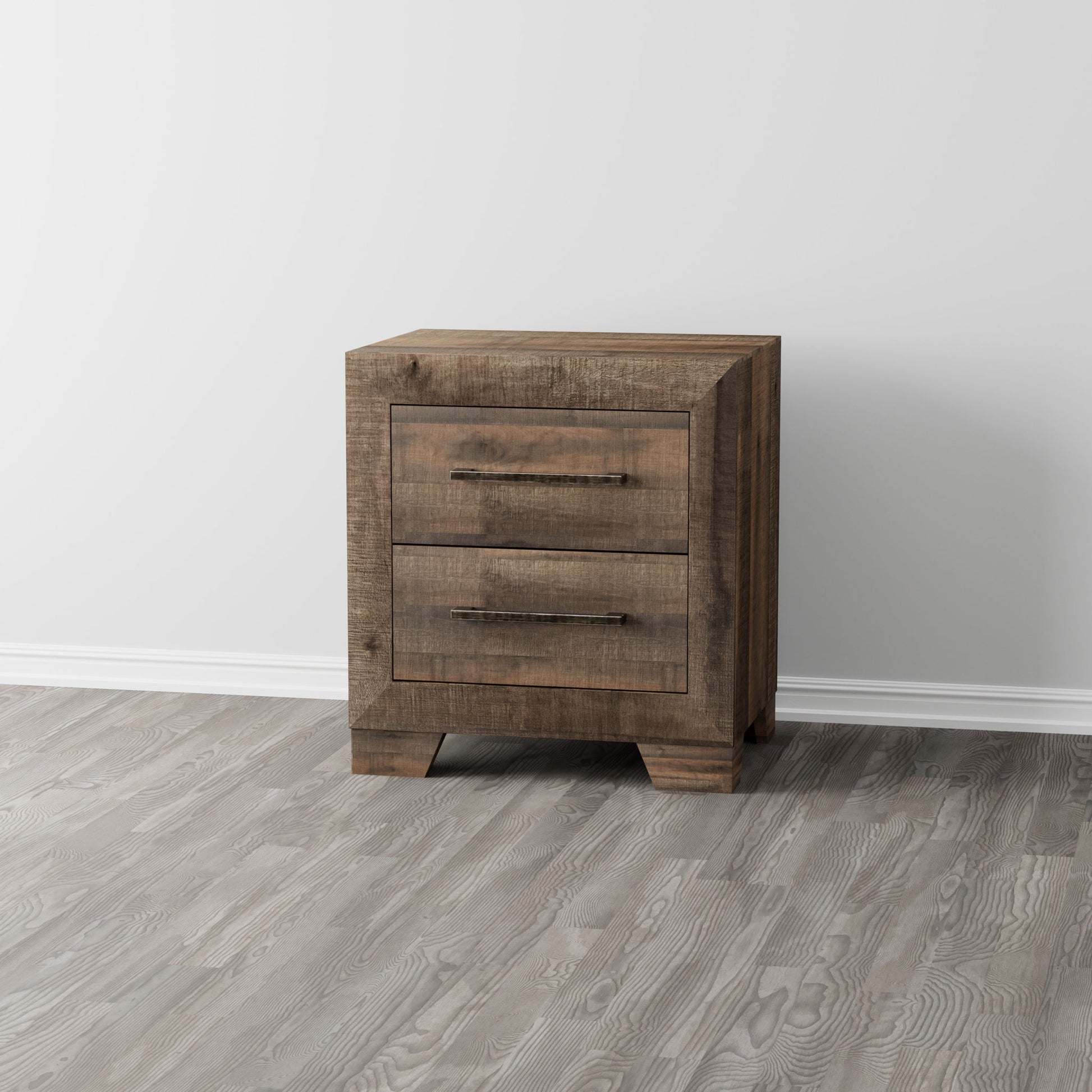 Plinz - 2 Drawer Nightstand - Brown - The Sleep Loft - Online Mattress Showroom NYC