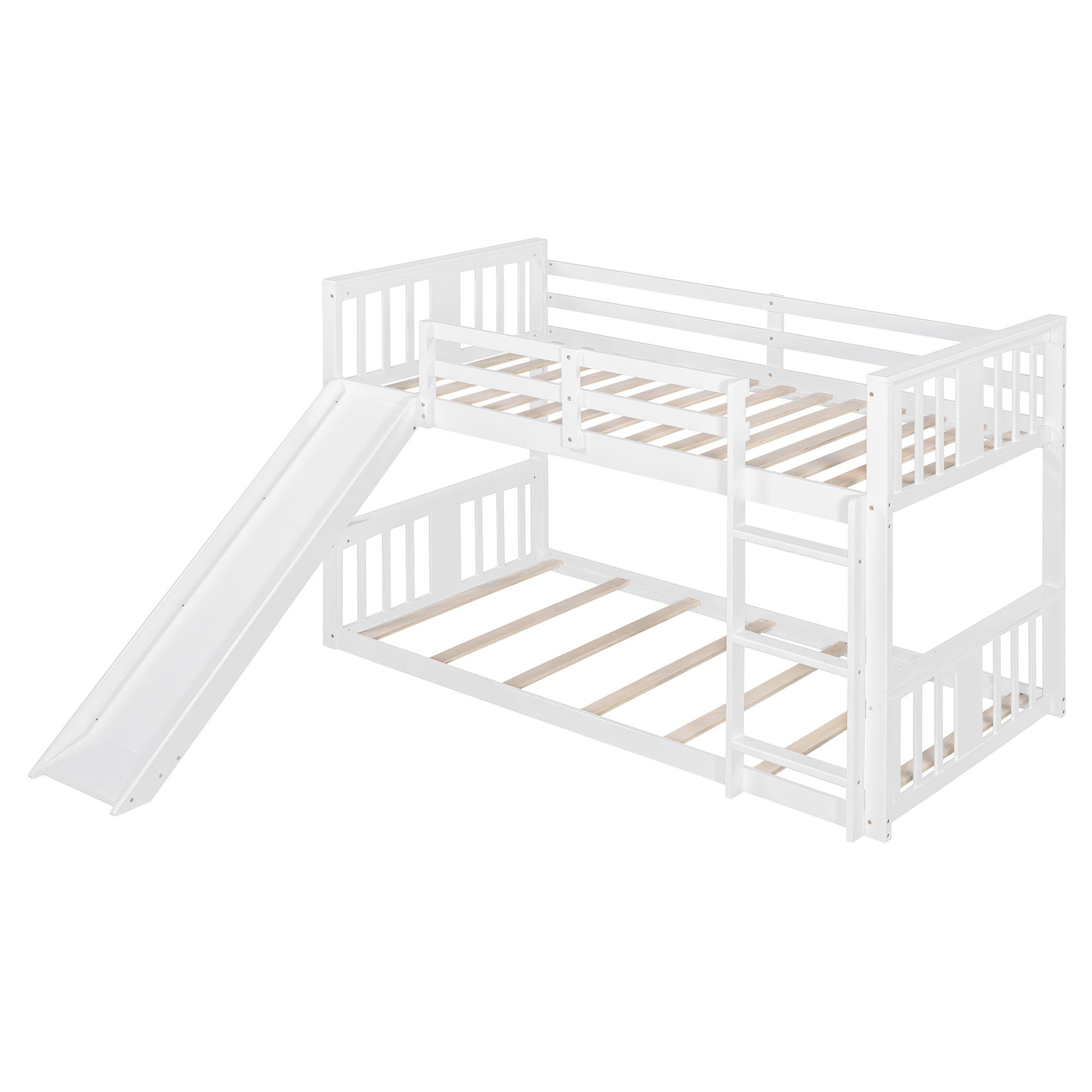 Bunk Bed With Convertible Ladder And Slide - The Sleep Loft - Online Mattress Showroom NYC
