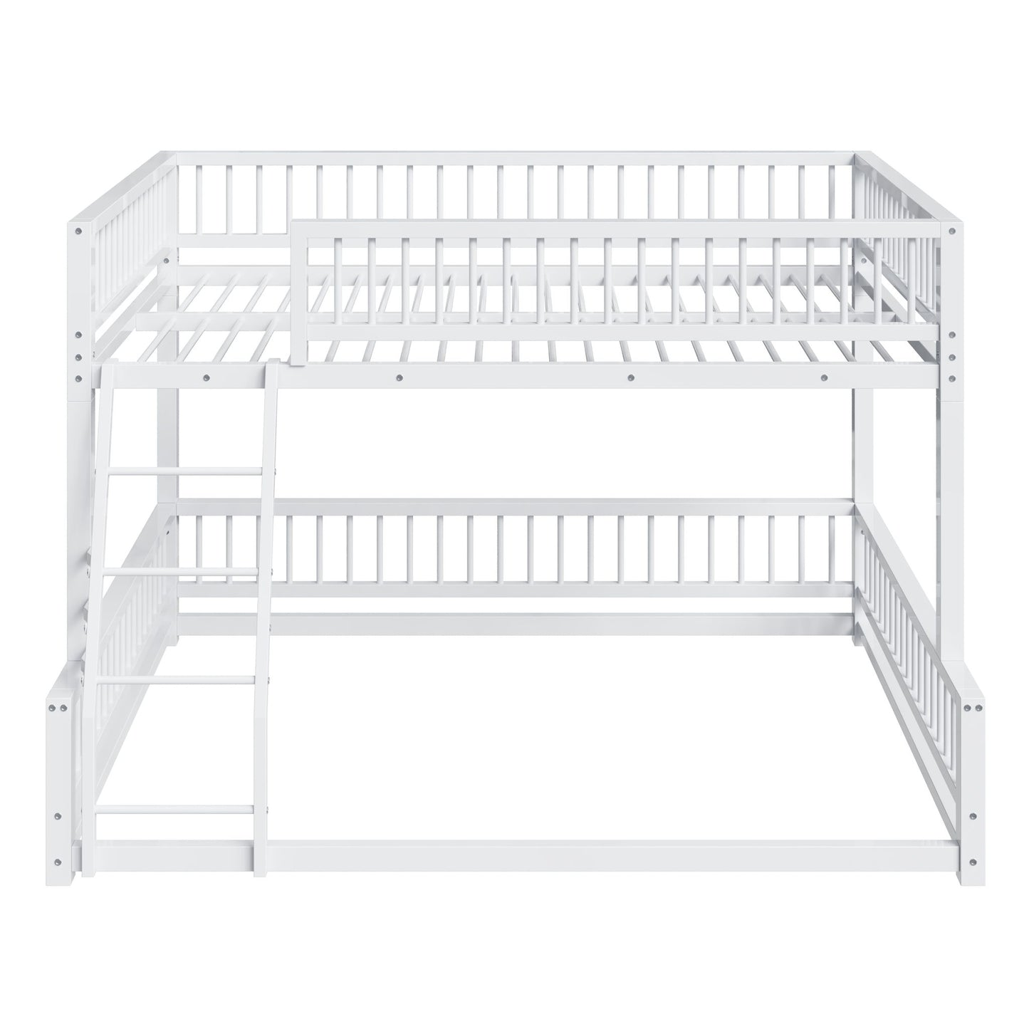 Bunk Bed Frame With Ladder And Safety Guardrails - The Sleep Loft - Online Mattress Showroom NYC