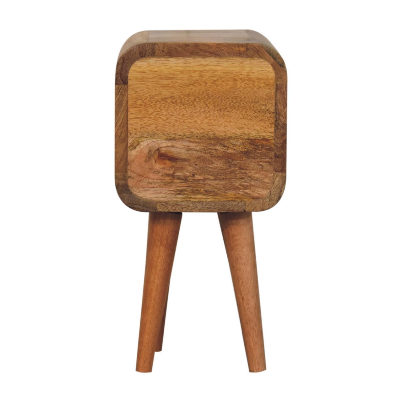 Curved Nightstand, - The Sleep Loft - Online Mattress Showroom NYC