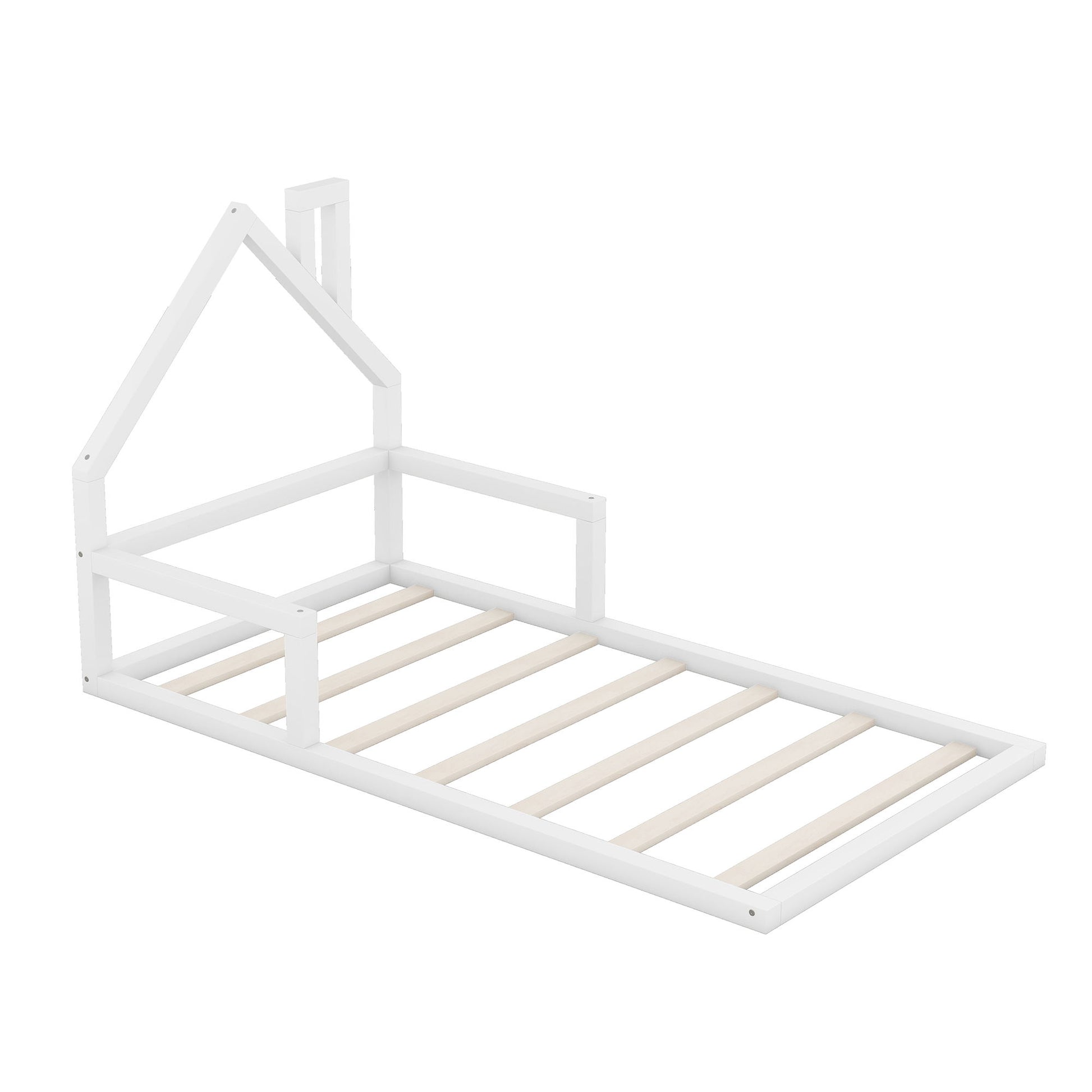 Floor Bed With House Shaped Headboard - The Sleep Loft - Online Mattress Showroom NYC