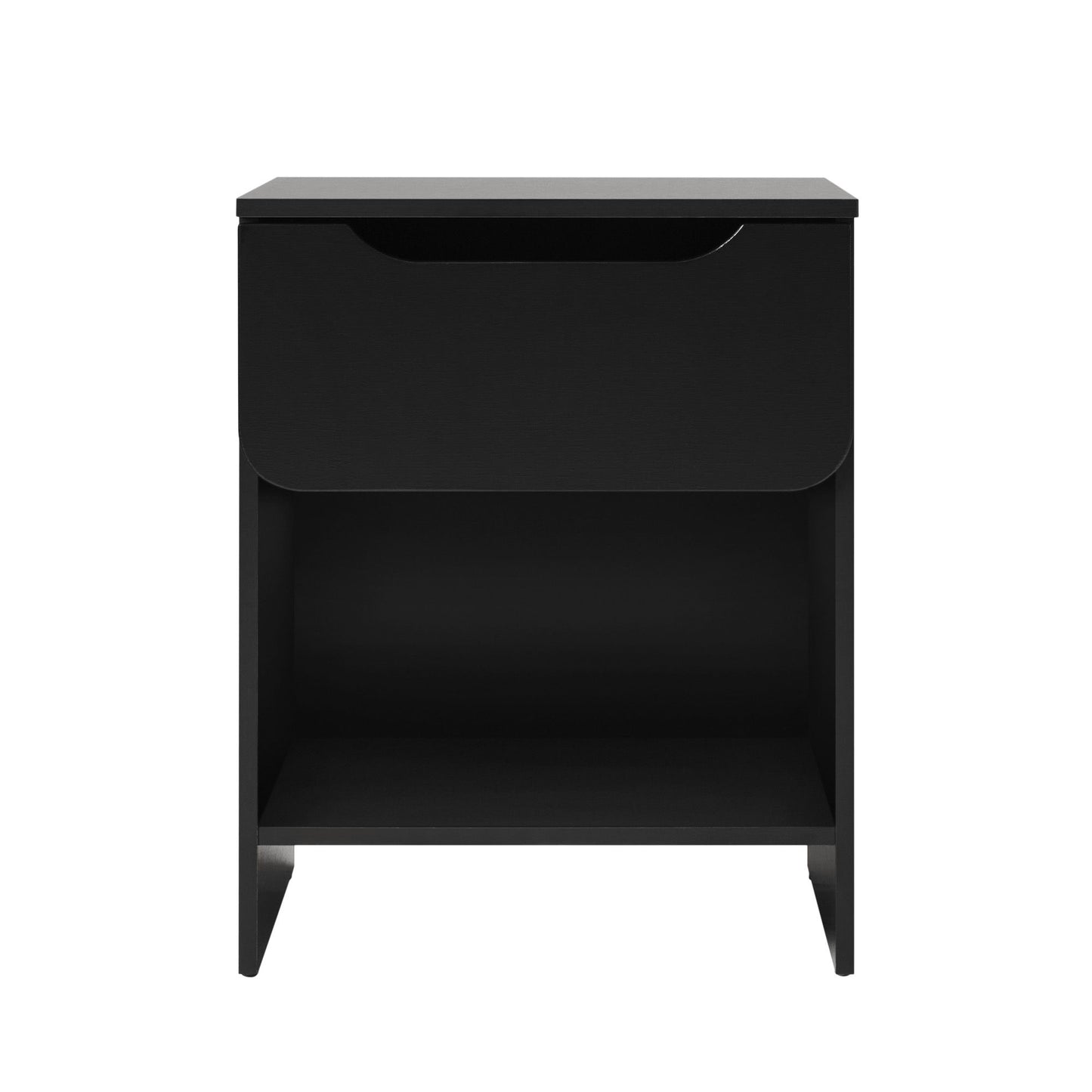 Modern Minimalist 1 Drawer Nightstand With Cubby - The Sleep Loft - Online Mattress Showroom NYC