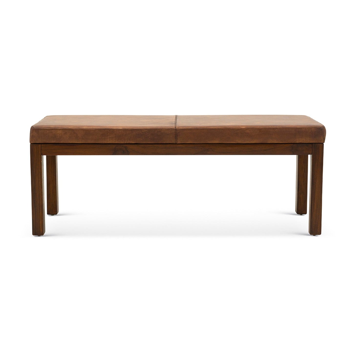 Austin - Bench With Lines - Antique Brown / Brown / Rustic / Tan - The Sleep Loft - Online Mattress Showroom NYC