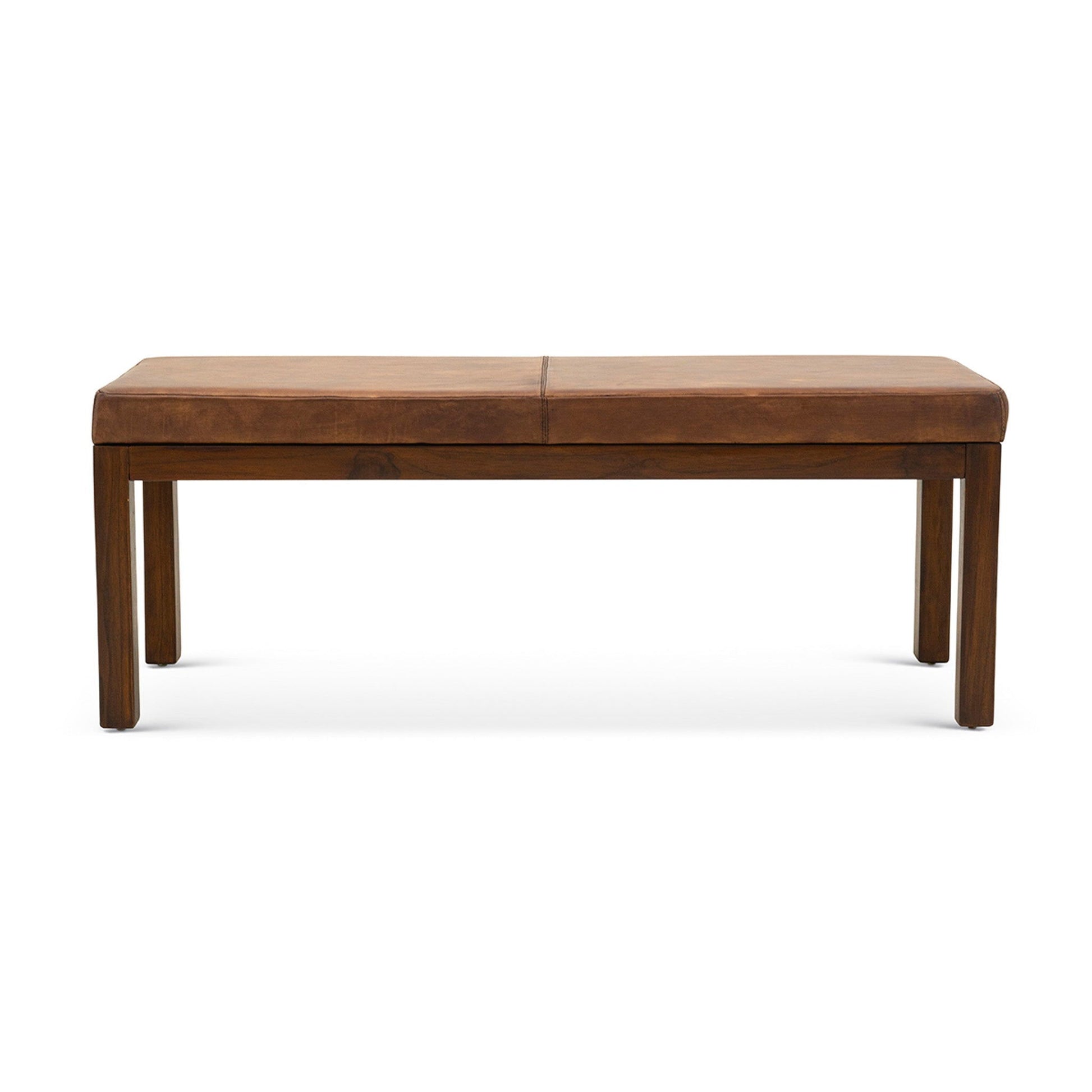 Austin - Bench With Lines - Antique Brown / Brown / Rustic / Tan - The Sleep Loft - Online Mattress Showroom NYC