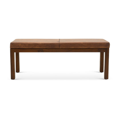 Austin - Bench With Lines - Antique Brown / Brown / Rustic / Tan - The Sleep Loft - Online Mattress Showroom NYC