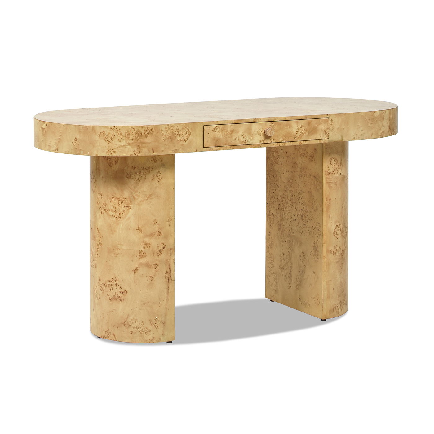 Jesse - Single Drawer Oval Computer Desk - The Sleep Loft - Online Mattress Showroom NYC