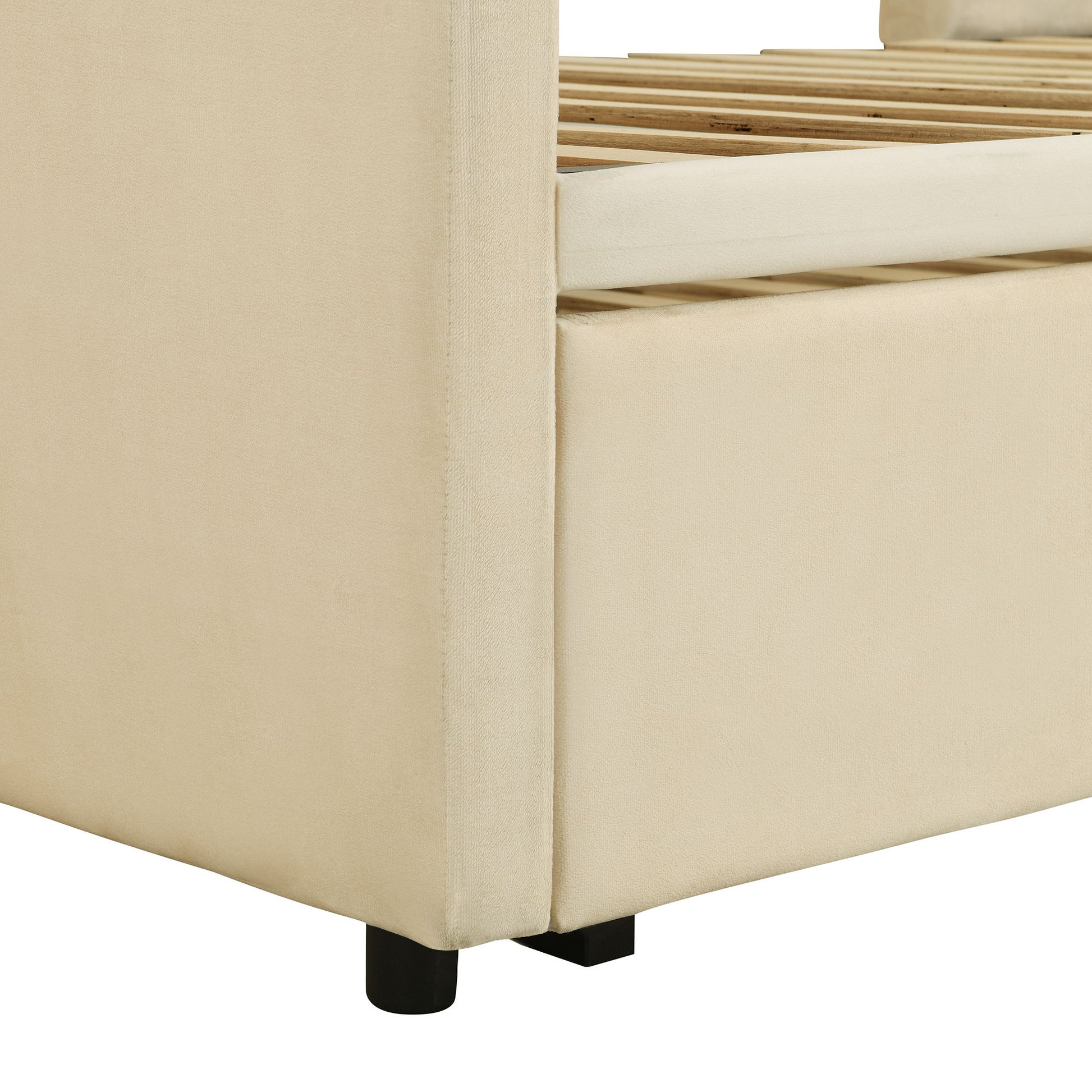 Twin Size Upholstered Daybed With Pop Up Trundle - The Sleep Loft - Online Mattress Showroom NYC