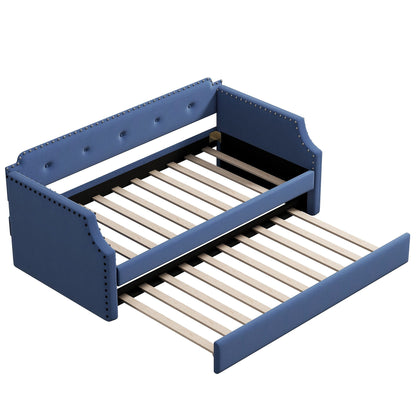 Upholstered Daybed With Trundle - The Sleep Loft - Online Mattress Showroom NYC