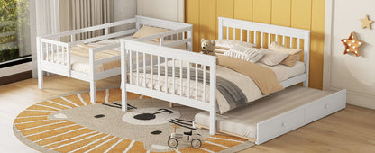 Bunk Bed With Twin Size Trundle, Storage And Guard Rail For Bedroom - The Sleep Loft - Online Mattress Showroom NYC