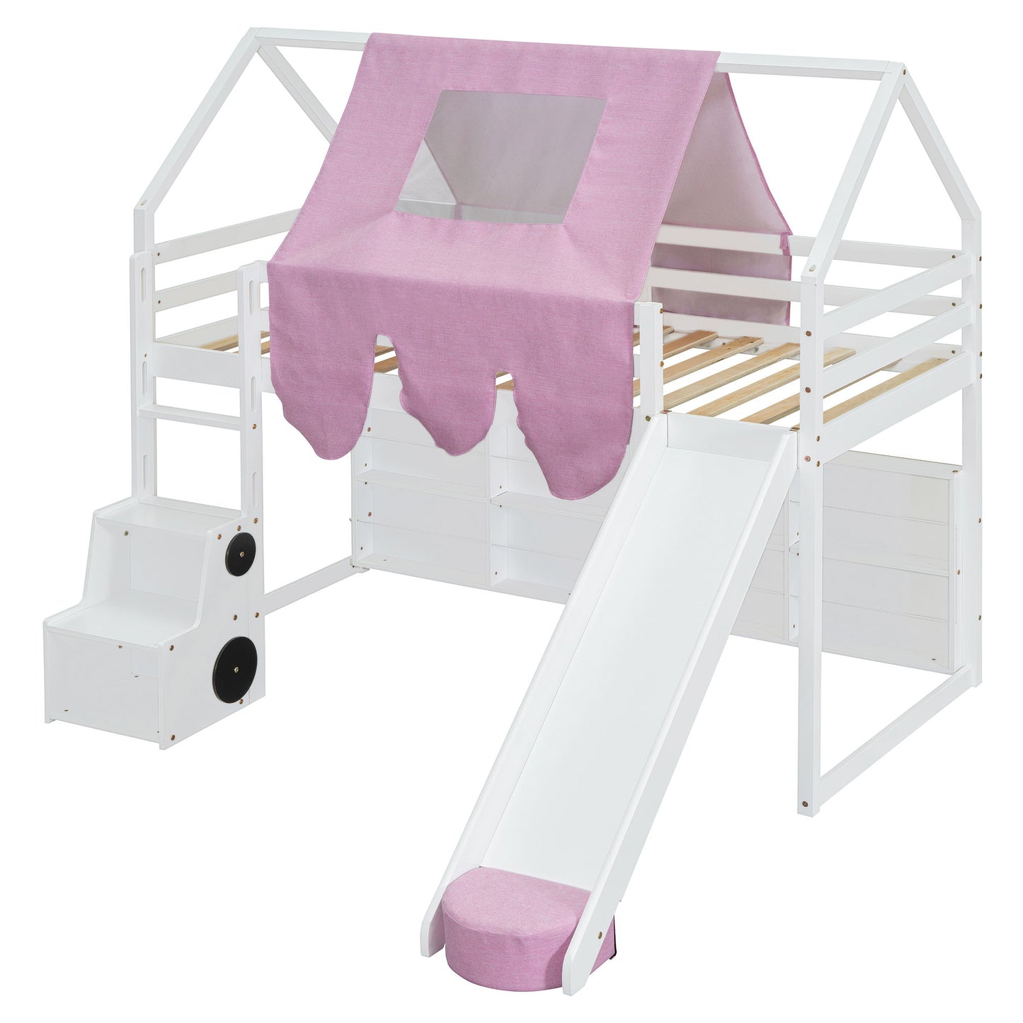 Loft Bed With House Shaped Frame And Tent - The Sleep Loft - Online Mattress Showroom NYC