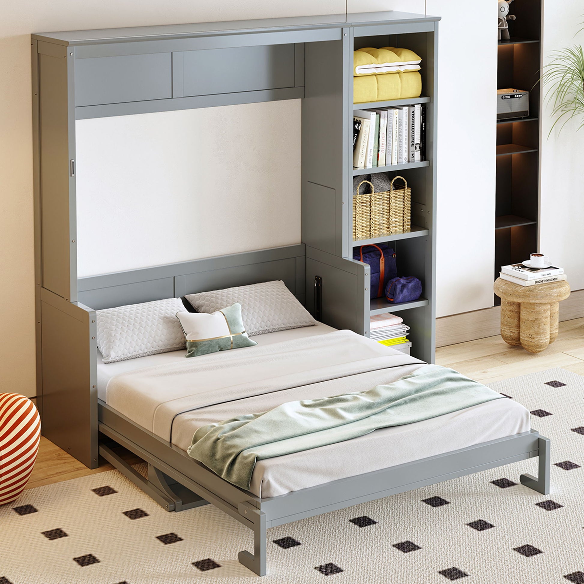 Sturdy Murphy Bed With Desk And Bookshelf - The Sleep Loft - Online Mattress Showroom NYC