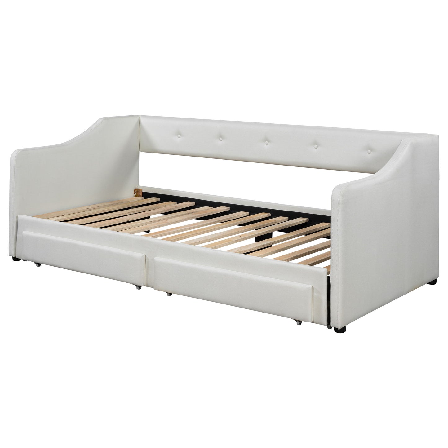 Upholstered Daybed With 2 Drawers - The Sleep Loft - Online Mattress Showroom NYC