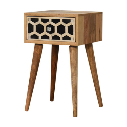Inlay Bone Inlay Drawer Nightstand - The Sleep Loft - Online Mattress Showroom NYC