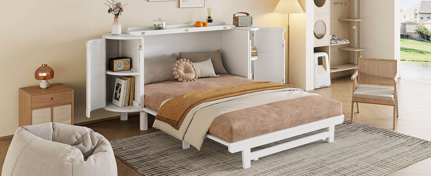 Murphy Bed With Hidden Storage & Modern Woven Design - The Sleep Loft - Online Mattress Showroom NYC