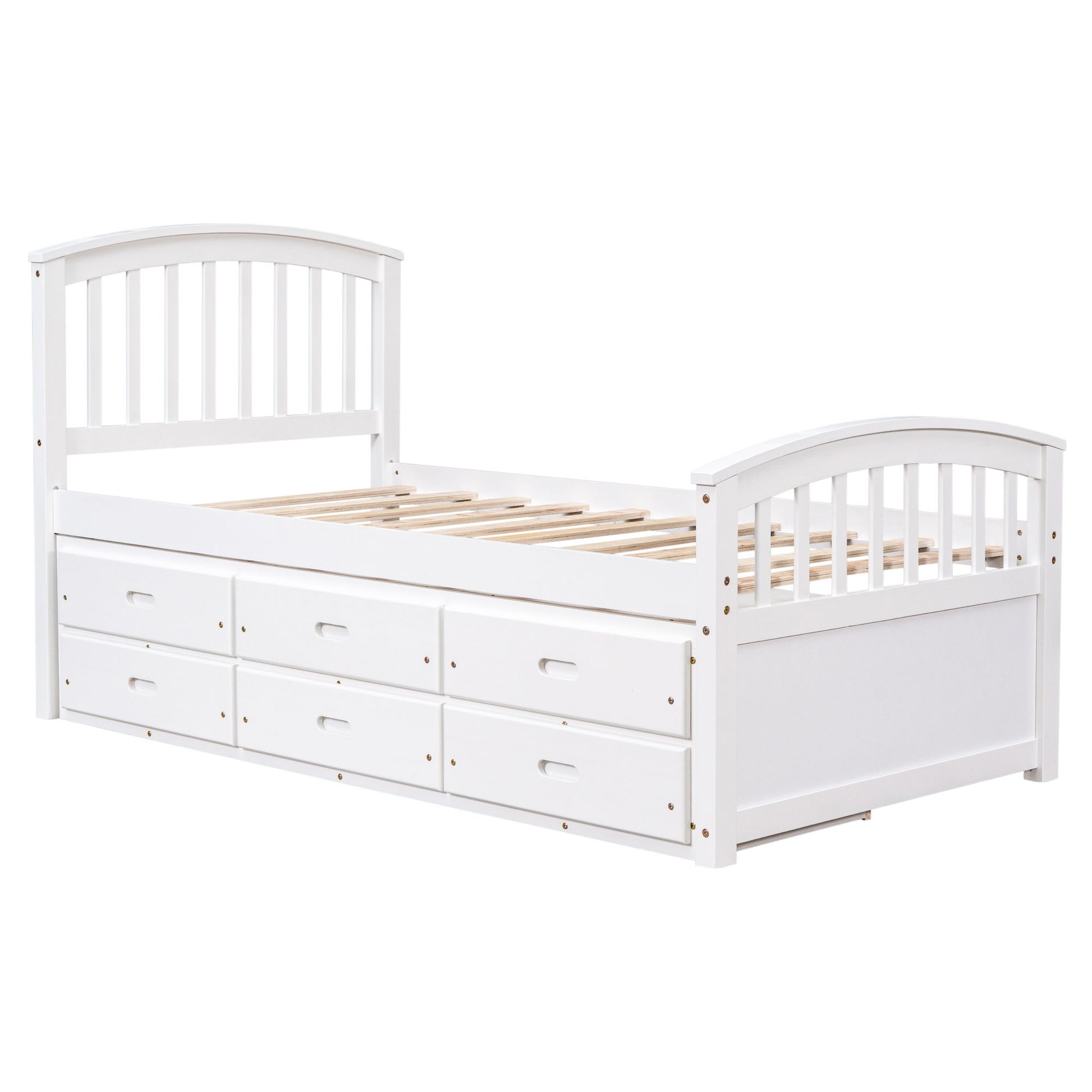Platform Storage Bed Solid Wood Bed With 6 Drawers - The Sleep Loft - Online Mattress Showroom NYC