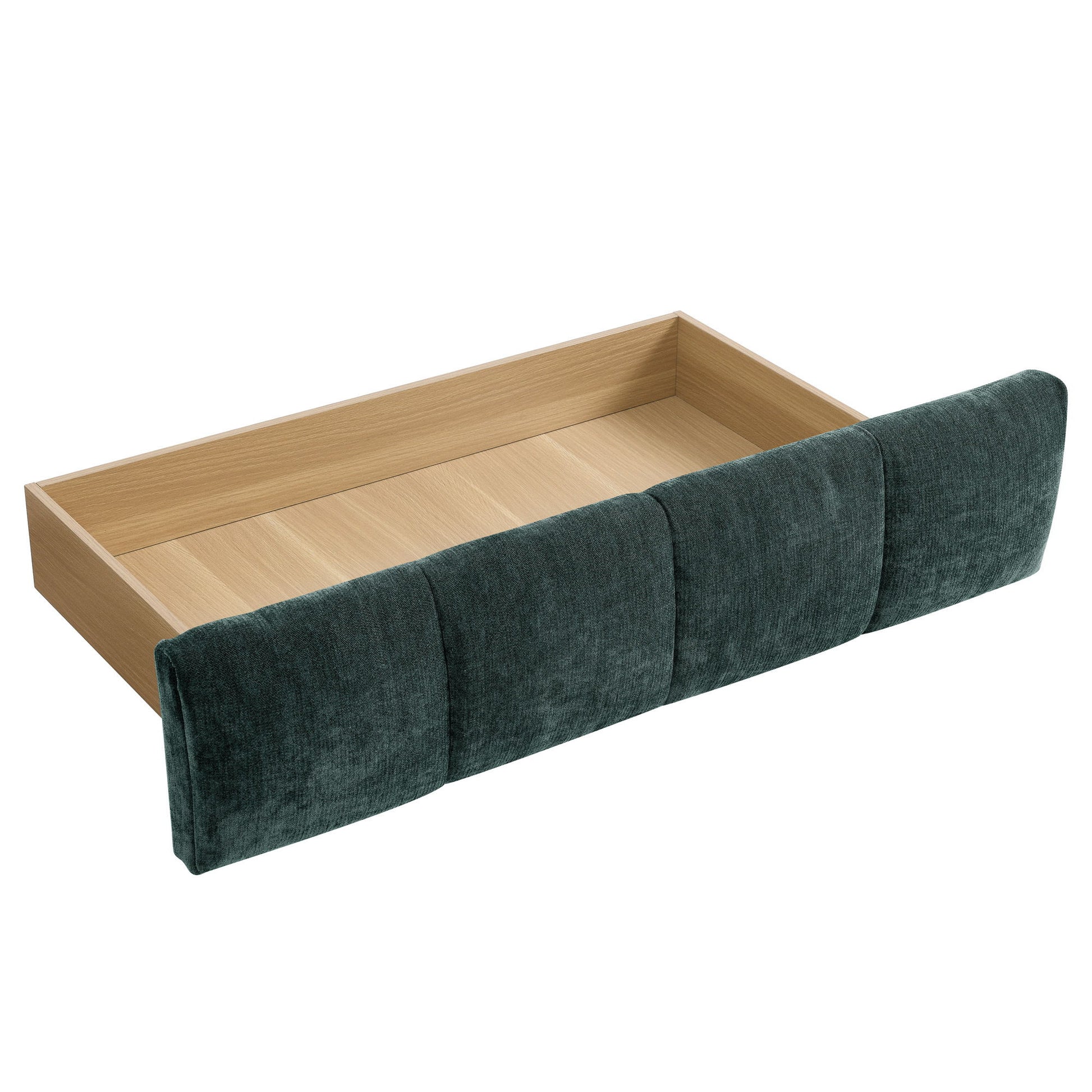 Modern Platform Bed Frame With Thick Fabric - The Sleep Loft - Online Mattress Showroom NYC